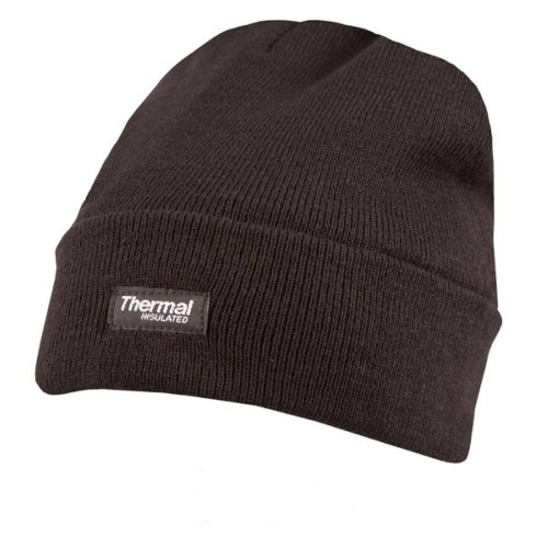 Thermal Bob Hat (Black), The Thermal Bob Hat in Black provides simple, effective cold-weather comfort in a classic knit design